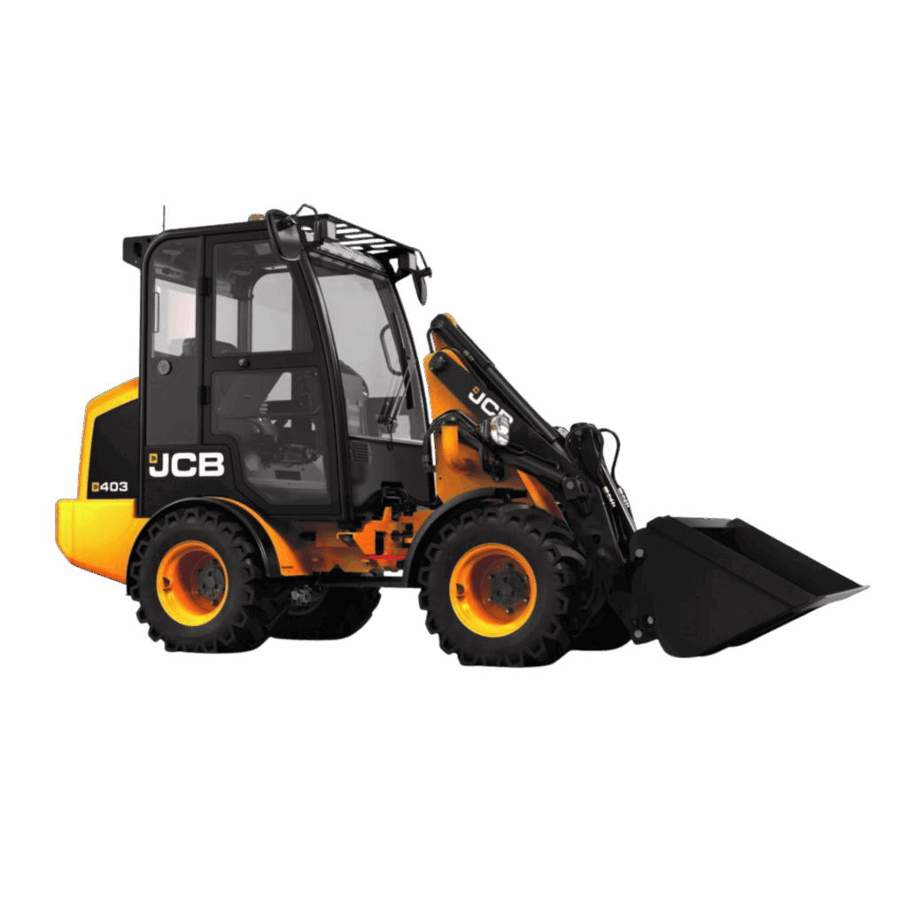 Chargeuse sur pneumatiques JCB disponible chez OCCIMAT