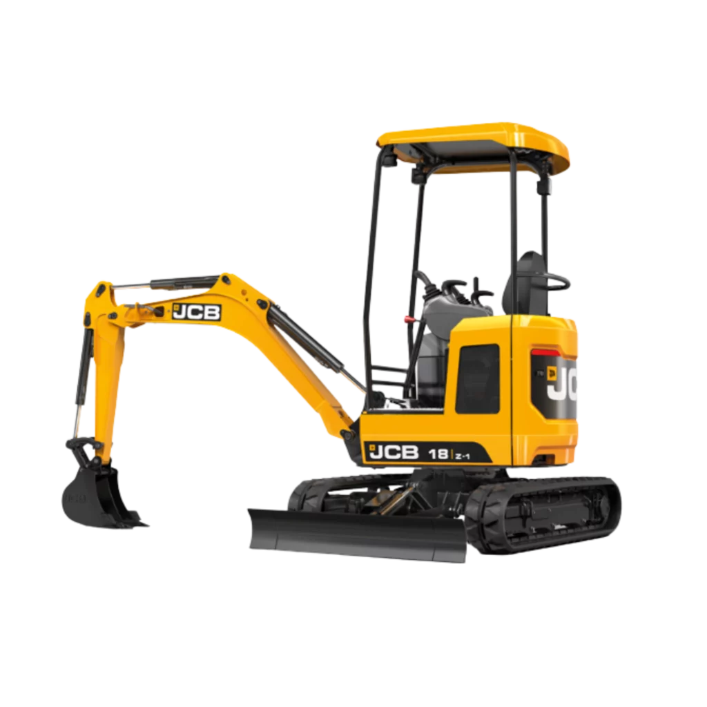 Mini-pelles JCB neuves disponibles chez OCCIMAT pour les professionnels du BTP dans l'Hérault, l'Aude et les Pyrénées-Orientales.